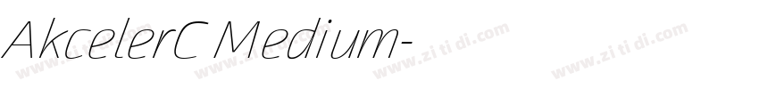 AkcelerC Medium字体转换